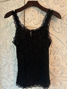 Black Lace Tank Top - Women's Lace Camisole